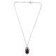Our Lady of Pompeii Medal Necklace in Rhodium-plated Brass, Amen s4