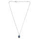 Collana Amen Madonna Miracolosa medaglia smaltata rodio s4