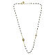 Hematite Bead Choker with Miraculous Medal, Gold-Plated 925 Silver - Benedictus s4