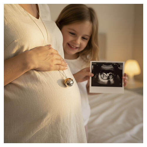 Chiama angeli Ave Maria argento 925 dorato Benedictus 2