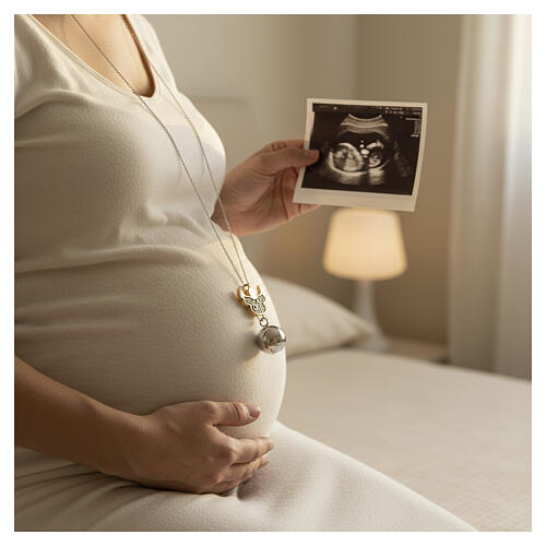 Llamador de ángeles ángel plata 925 dorada Benedictus 2