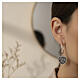 Ave Maria Heart Hoop Earrings in 925 Silver, Benedictus s2
