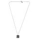 Benedictus Square Saint Benedict Pendant Necklace 925 Oxidized Silver s3