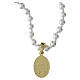 Collier Médaille Miraculeuse dorée et perles argent 925 Benedictus s3