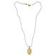 Collier Médaille Miraculeuse perles rondes argent doré Benedictus s1