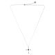 Collier croix zircon noir cœur argent 925 rhodié Benedictus s5