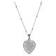 Collier Sacré-Coeur argent 925 rhodié Benedictus s4