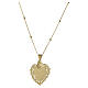 Benedictus Sacred Heart necklace in gold-plated 925 silver s4