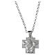 Benedictus Rhodium-Plated 925 Silver Necklace with Jesus' Face Pendant s1