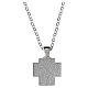 Benedictus Rhodium-Plated 925 Silver Necklace with Jesus' Face Pendant s4