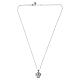 Benedictus Rhodium-Plated 925 Silver Necklace with Jesus' Face Pendant s5