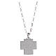 Cross necklace with crucified Jesus, rhodium‑plated 925 silver, Benedictus s5