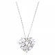 Collier AMEN cœur zircons blancs argent 925 rhodié s1