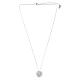Collier AMEN cœur zircons blancs argent 925 rhodié s4