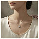Collana cuore zirconi bianchi rodiata AMEN argento 925 s2