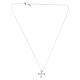 AMEN necklace with white zircon cross, rhodium-plated 925 silver s4