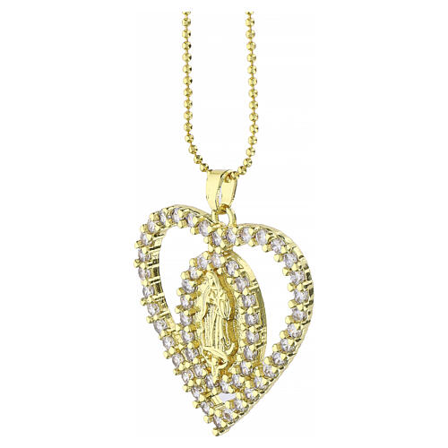 18kt gold-plated Our Lady of Guadalupe necklace 3