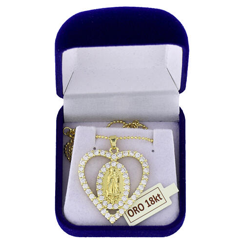 Colar banhado a ouro 18K Nossa Senhora de Guadalupe 6