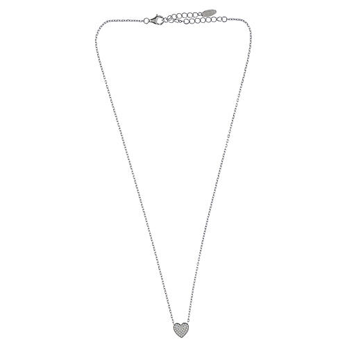 Collier Amen cœur pavé lumineux argent 925 4