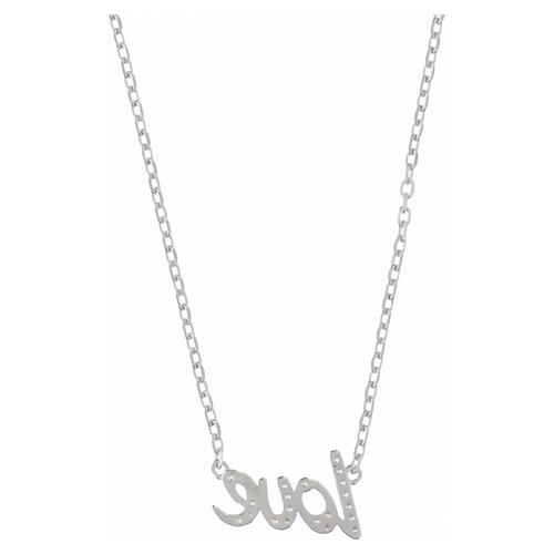 Amen necklace with "Love" inscription in 925 silver 3