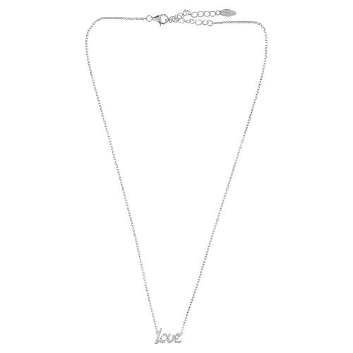 Collana scritta Love argento 925 Amen  4
