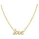 Collier finition dorée Love argent 925 Amen s1