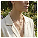 Amen necklace with Our Lady, Queen of Heaven medal, gold finish on 925 silver s2