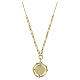 Amen necklace with Our Lady, Queen of Heaven medal, gold finish on 925 silver s3