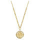 Amen Queen of Heaven Necklace in 925 Silver with Gold Finish s1