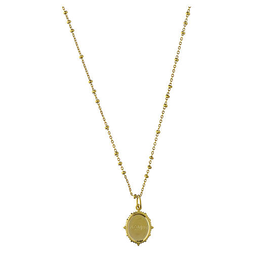 Collana argento 925 Amen Madonna Miracolosa zirconi bianchi 3