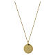 Amen necklace with pink enamel, mother-of-pearl and white zircons, gold plated 925 silver s3