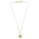 Amen Sacred Heart necklace, 925 silver with gold finish s4