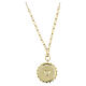 Collana Sacro Cuore argento 925 Amen finitura oro s3