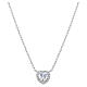 Collier Amen avec breloque cœur blanc en argent 925 s1