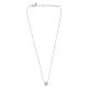 Amen Necklace with White Heart Charm, 925 Silver s4
