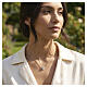 Collier Amen finition or avec pierre aigue-marine en argent 925 s2
