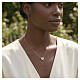 Collier Amen finition or avec zircon rose morganite en argent 925 s2