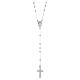 Amen rosary necklace Miraculous Mary in 925 sterling silver s1