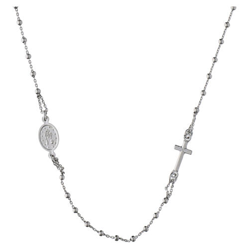 AMEN rosary choker in 925 sterling silver, Miraculous Medal 2