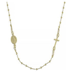 Collana color oro argento 925 Amen rosario mariano girocollo
