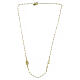 Collana color oro argento 925 Amen rosario mariano girocollo s3
