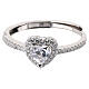 Bague argent 925 cœur blanc Amen s3