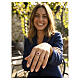 Bague cœur zircon rubis Amen argent 925 s2