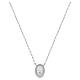 Amen necklace in rhodium-plated brass with Miraculous Medal s1