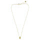 Amen necklace in 18kt gold-plated brass with Miraculous Medal, gold finish s4