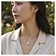 Collier Amen en laiton plaqué or 18 kt Médaille Miraculeuse finition dorée s2