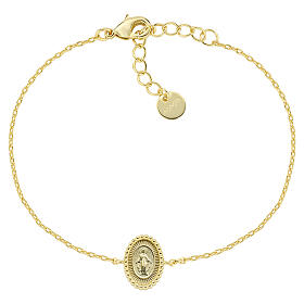 Feingliedriges Armband von AMEN aus 18-Karat-vergoldetem Messing