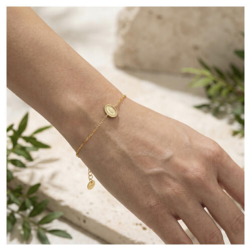 Feingliedriges Armband von AMEN aus 18-Karat-vergoldetem Messing 2