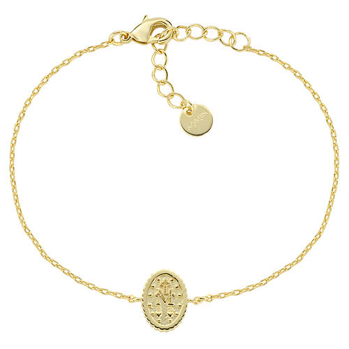 Feingliedriges Armband von AMEN aus 18-Karat-vergoldetem Messing 3