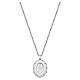 Collier Amen en laiton rhodié avec zircons blancs et Médaille Miraculeuse s3